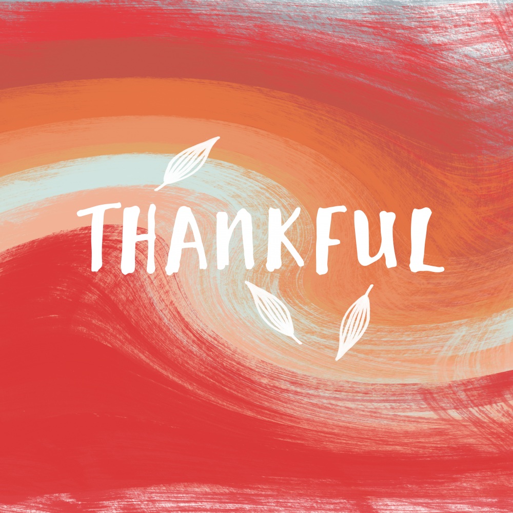 Canvas on Demand Poster Print 12 x 12 entitled Thankful