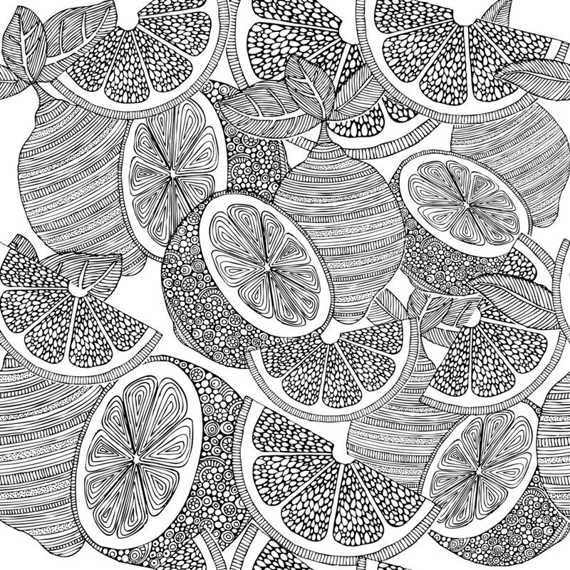Lemons - Black And White