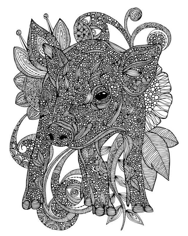 Paisley Piggy - Black And White