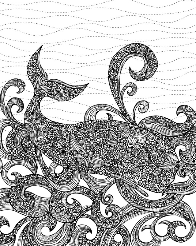 Whale - Black And White