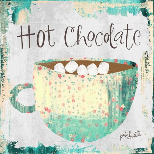 Hot Chocolate Winter Art Prints Canvas On Demand