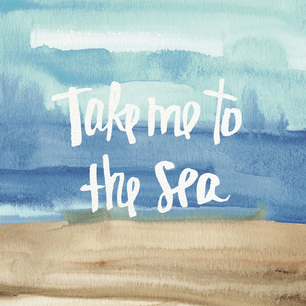 Canvas on Demand Poster Print 12 x 12 entitled Coastal Breeze Quotes II