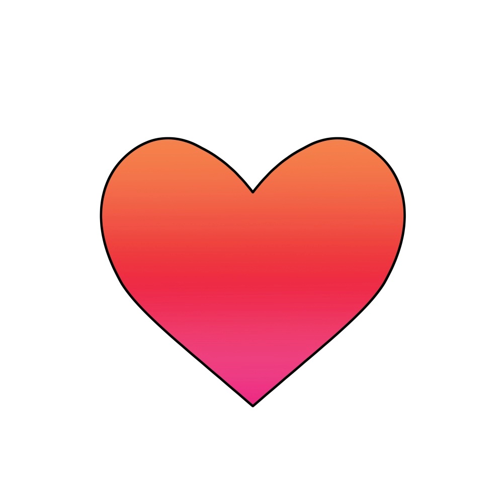 Canvas on Demand Poster Print 12 x 12 entitled Heart Emoji - Social Reactions