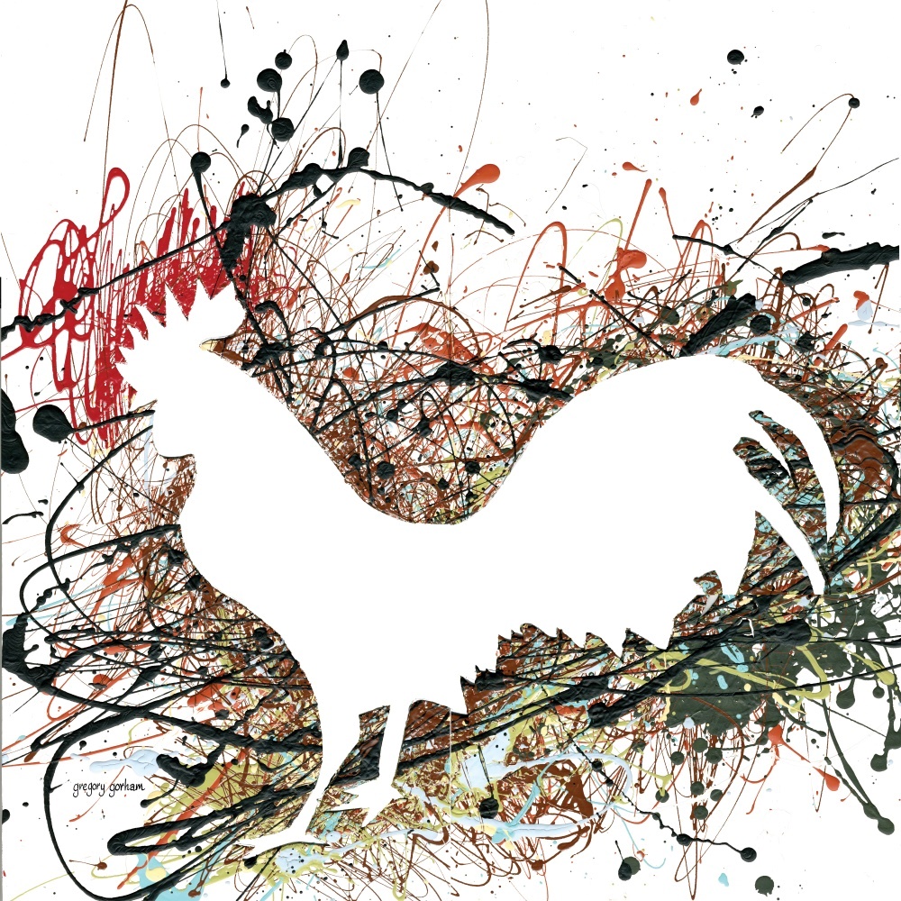Canvas on Demand Poster Print 12 x 12 entitled Party Rooster II