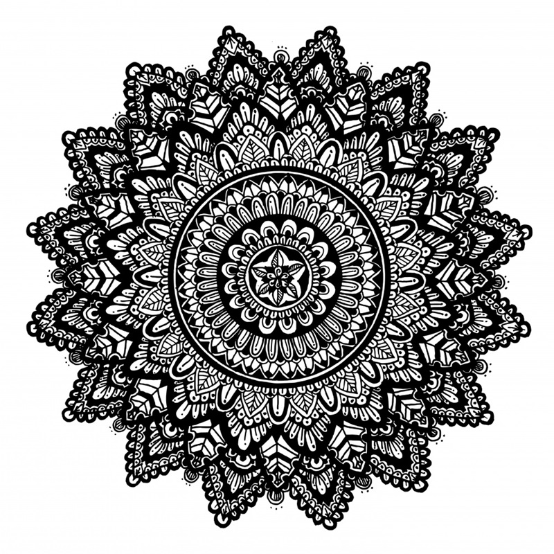 Hand Drawn Mandala I