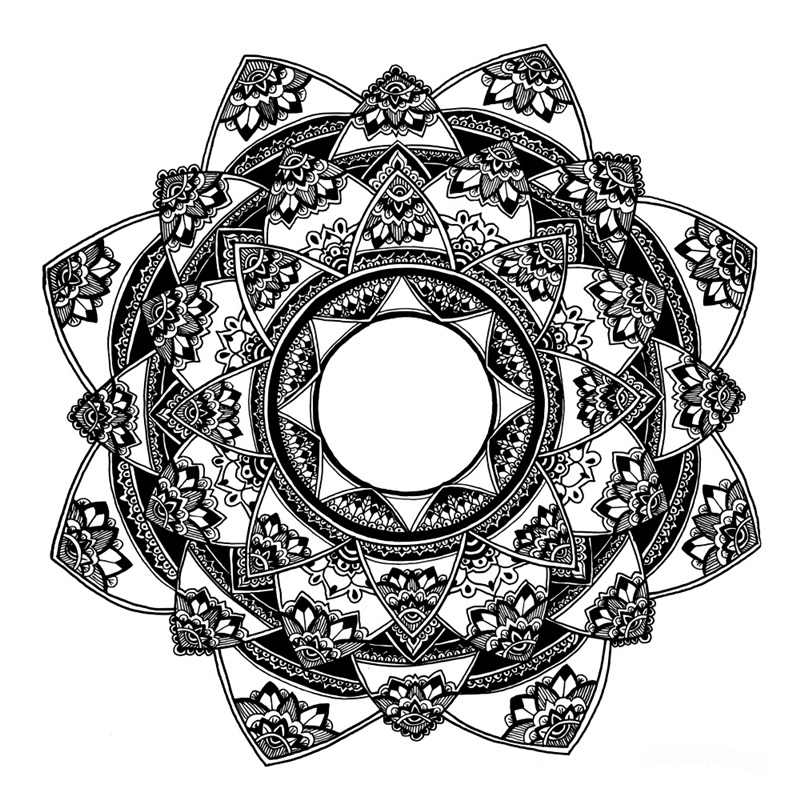 Hand Drawn Mandala IV