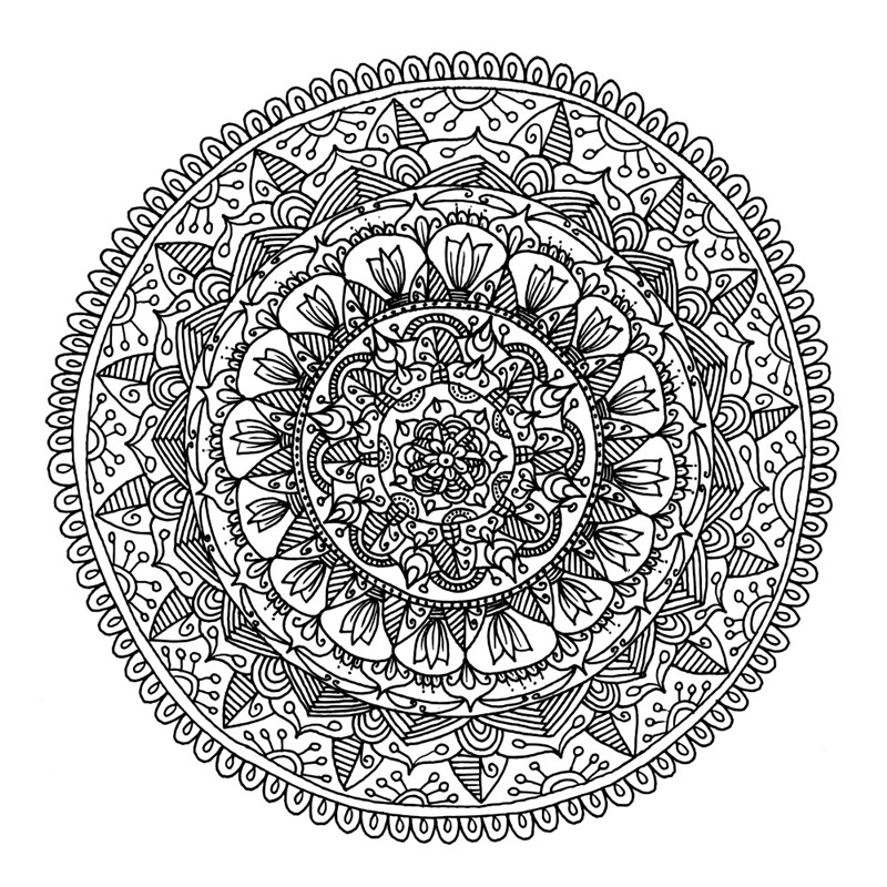 Hand Drawn Mandala VI