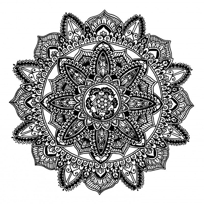 Hand Drawn Mandala VII