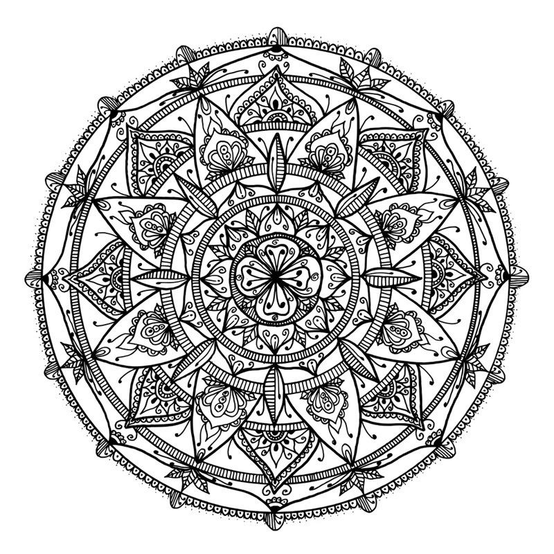 Hand Drawn Mandala VIII