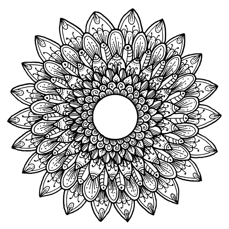 Hand Drawn Mandala X