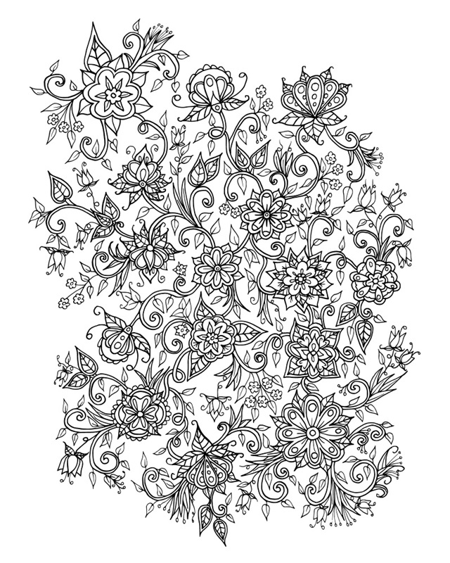 Flower Tangle I