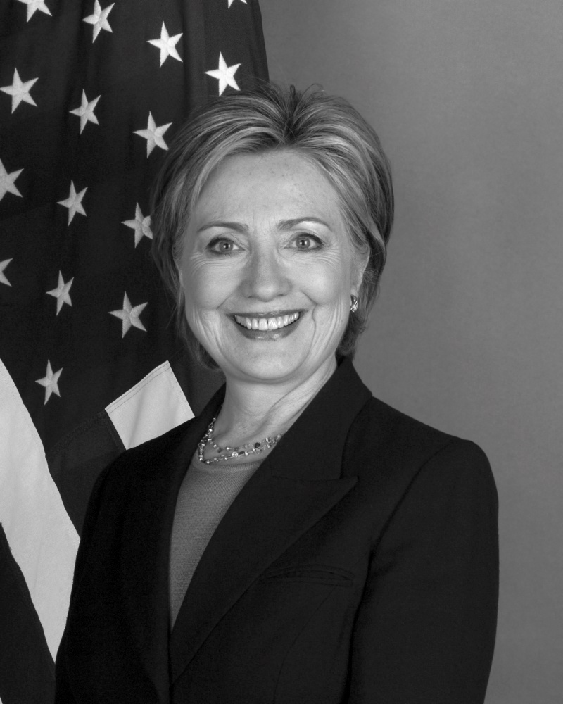 Canvas on Demand Poster Print 12 x 16 entitled Portrait of Secretary of State Hillary Clinton