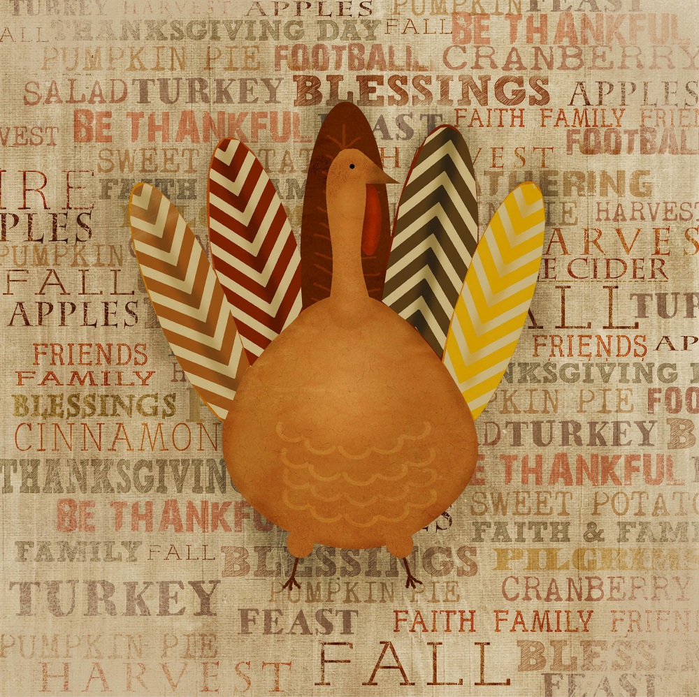Canvas on Demand Poster Print 12 x 12 entitled Turkey Typography