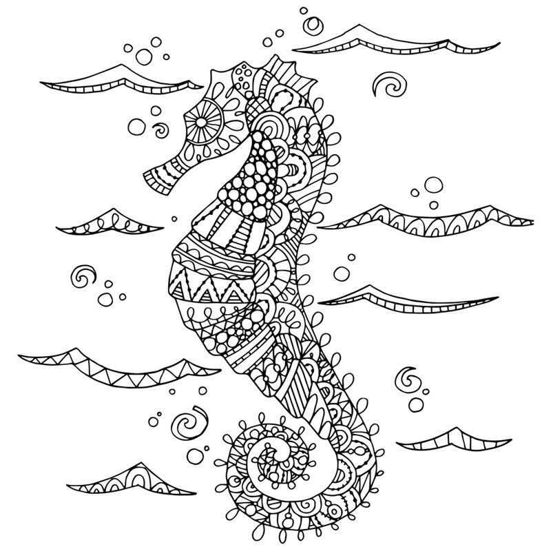 Color Me - Seahorse