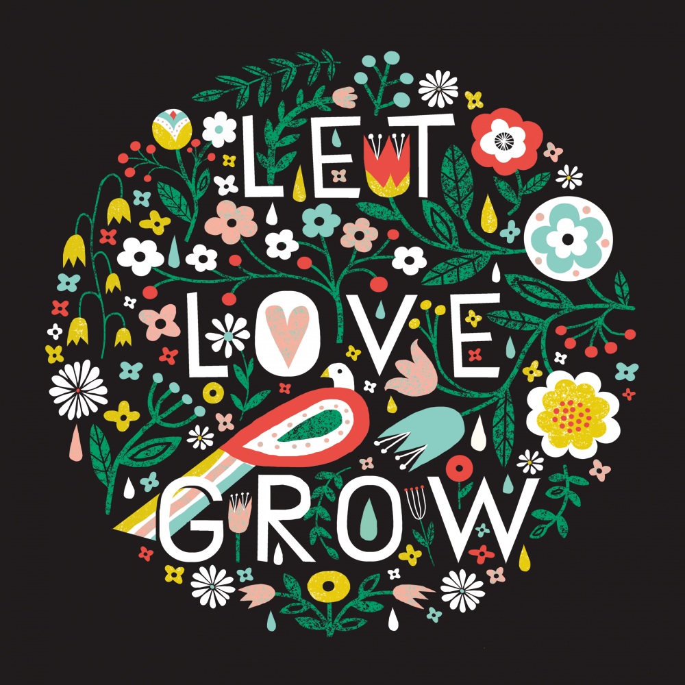 Canvas on Demand Poster Print 16 x 16 entitled Let Love Grow