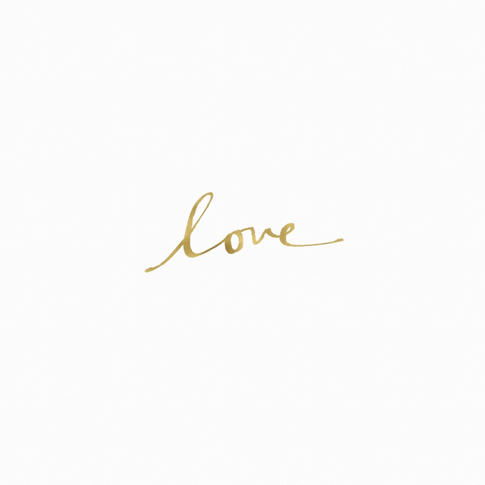 Canvas on Demand Poster Print 16 x 16 entitled Love in Gold