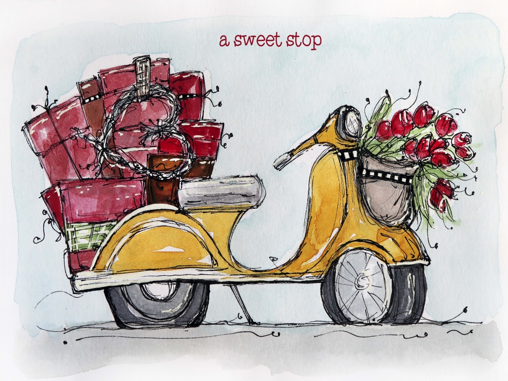 Canvas on Demand Poster Print 20 x 16 entitled A Sweet Stop