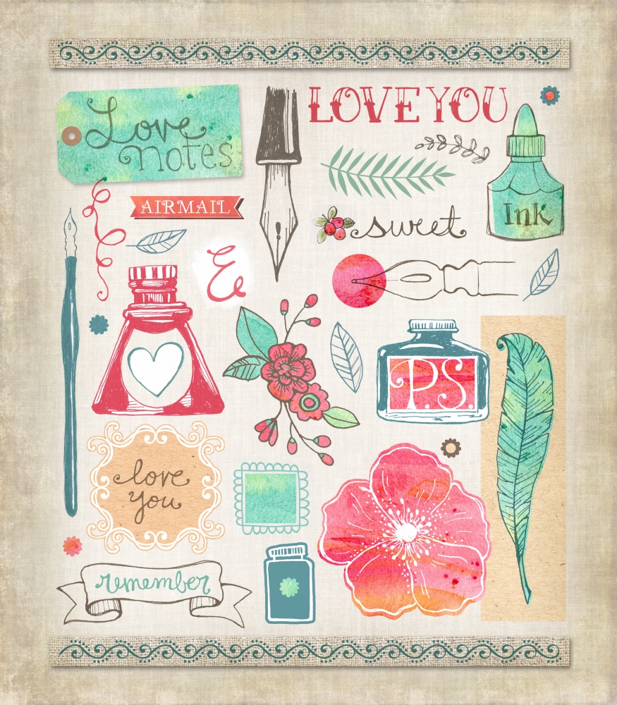 Canvas on Demand Poster Print 16 x 20 entitled Love Notes
