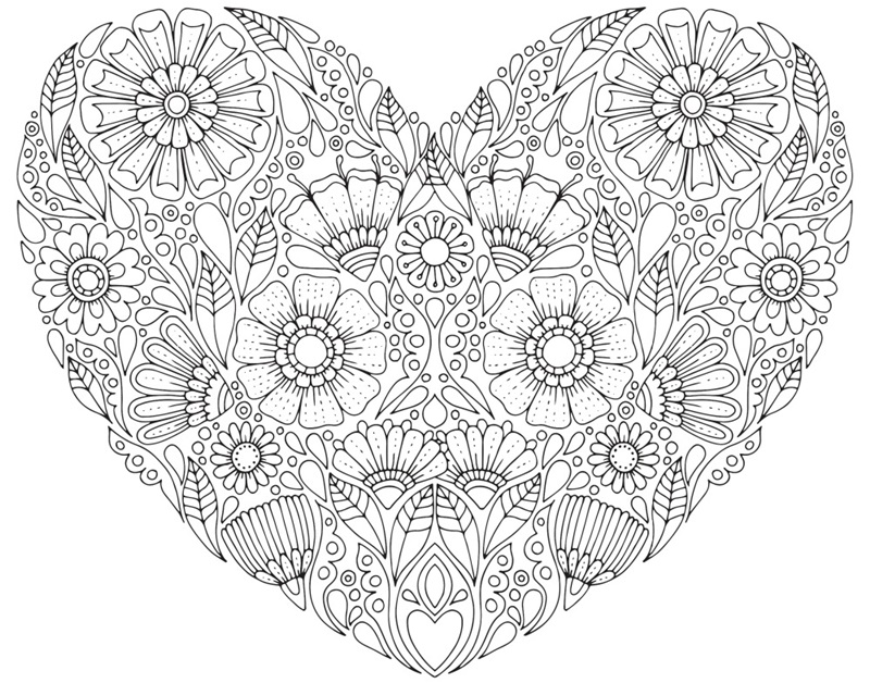 Valentine's Floral Heart