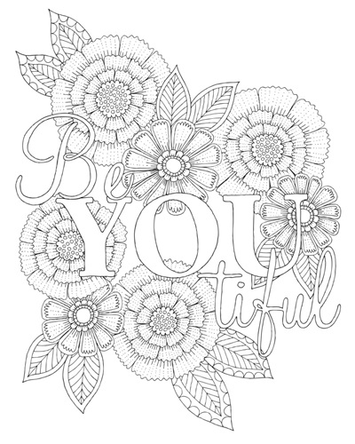 Letters and Words 9 | Coloring Canvas - Canvas On Demand®