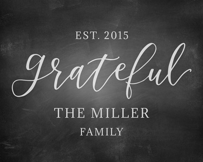 Chalkboard - Grateful art by Inner Circle