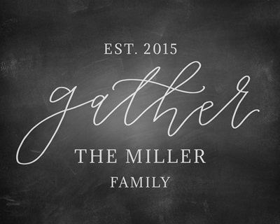 Chalkboard - Gather art by Circle, Inner