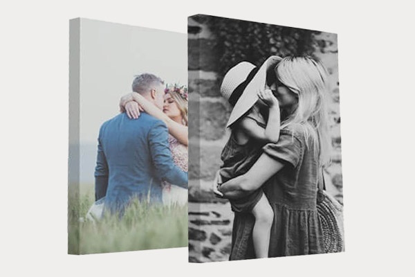 Custom printed photos on multiple canvas prints