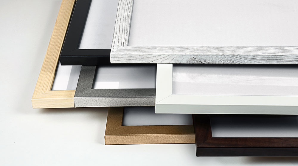 Featuring seven framed print finishes
