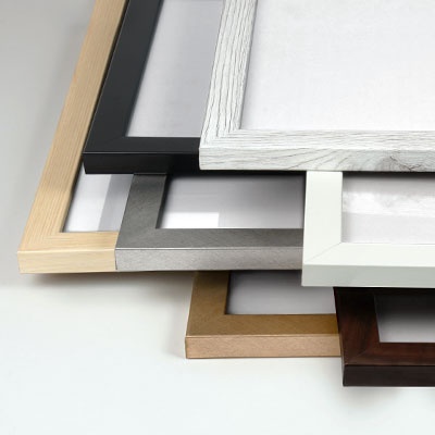 Framed print color and finish options