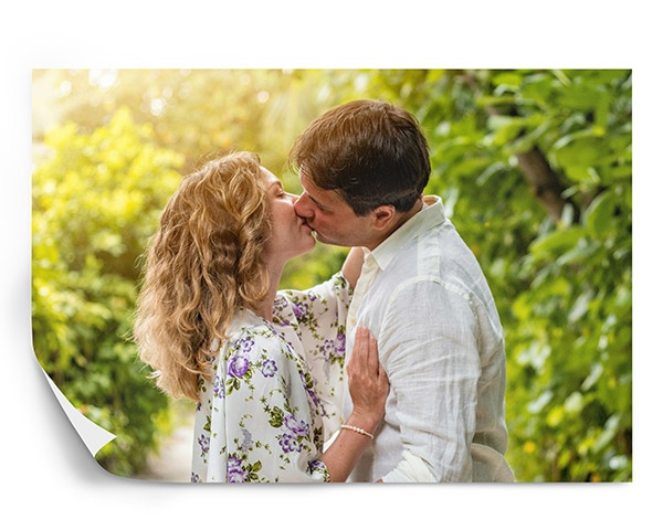anniversary photo printed on a poster print