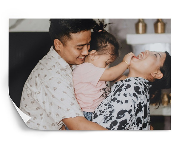 family photo printed on a poster print