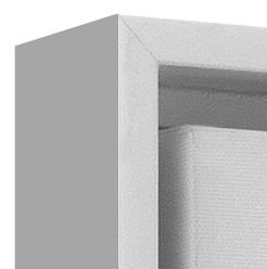 White Frame option close up