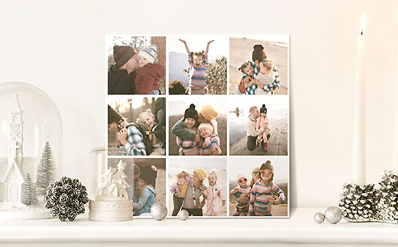 Canvas prints on a wall