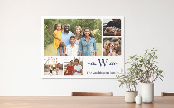 Canvas prints on a wall