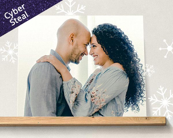 16x20 a picture of a couple printed on canvas