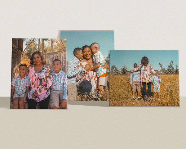 Three 11x14 Canvas Prints of a mom and her two kids